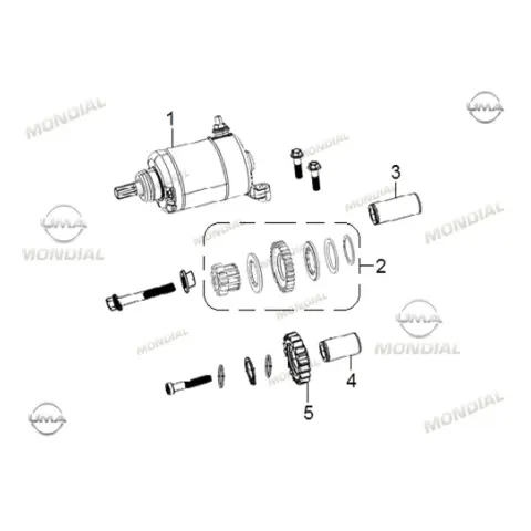 Mondial RX3I Evo 250 Marş Motoru Komple – 3. fotoğraf