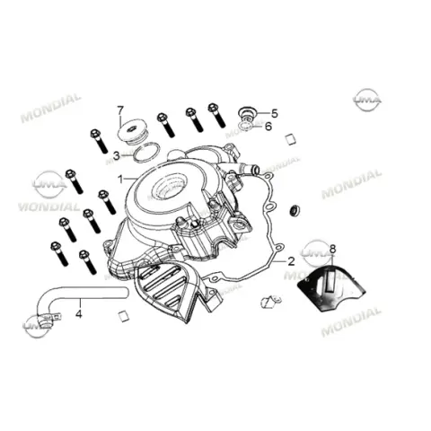 Mondial RX3I Evo 250 (2016) O-Ring 22.5X3.55