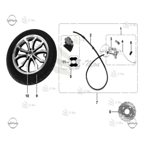 Mondial 100 Ritmica Dış Lastik (90/90-12) (Tubeless)