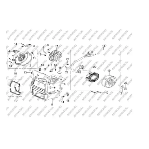 Mondial 100 RT (2011) Civata ST4.8X16 (Din 7981)
