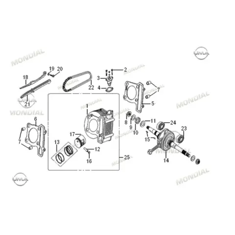 Mondial 100 RT (2014) Rulman 63/22/P5 – 3. fotoğraf