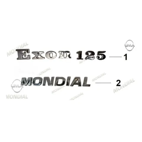 Mondial 125 Exon E5+ Etiket Seti (Exon 125) – 2. fotoğraf