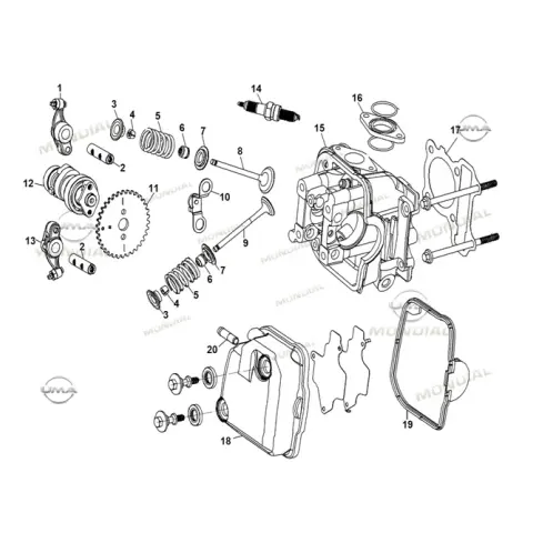 Mondial 125 Lavinia Pro Emme Supabı