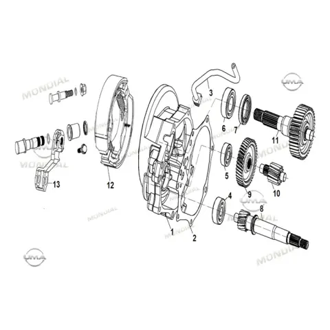 Mondial 125 Lavinia Pro E5 (+) Ara Dişli (50T)