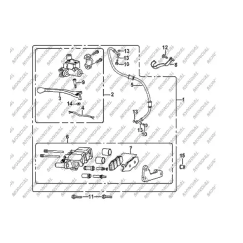 Mondial 125 MT Fren Hidrolik Hortum Rondelası (10X15X2) – 3. fotoğraf