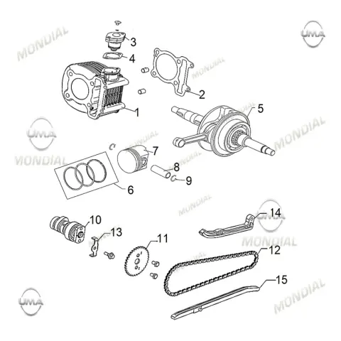 Mondial 125 Skuty Piston Pimi – 2. fotoğraf