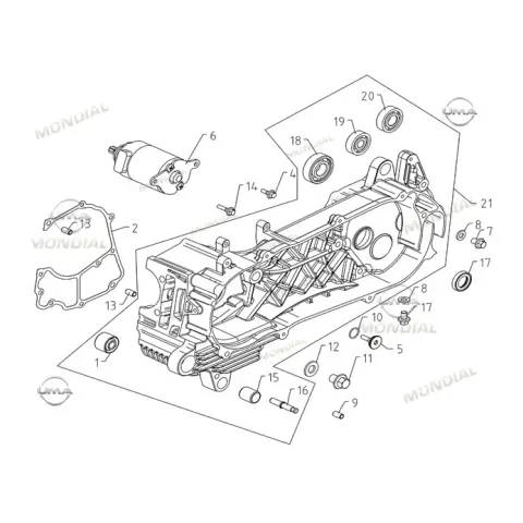 Mondial 125 Skuty Krank Kutusu Sol – 1. fotoğraf