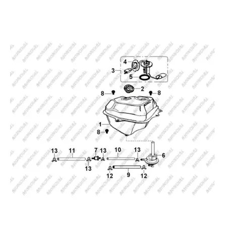 Mondial 125 URT (RT) Benzin Hortumu (5X10X120) – 2. fotoğraf