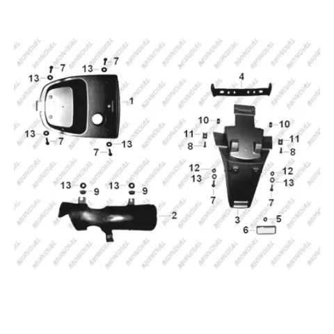 Mondial 125 ZNU Arka Çamurluk – 2. fotoğraf
