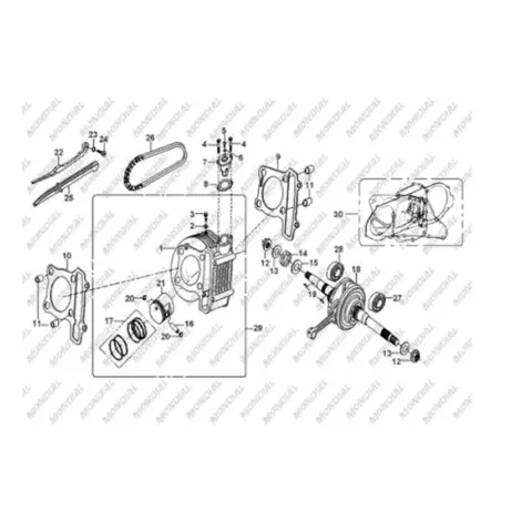 Mondial 150 HS Civata M6X1X6 (Din 7985) – 3. fotoğraf
