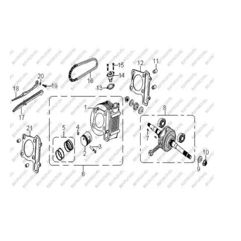 Mondial 150 Re Silindir Komple (150CC) – 3. fotoğraf