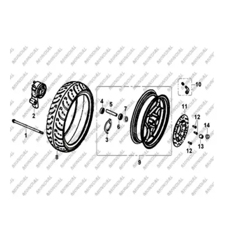 Mondial 150 Re Dış Lastik (130/60-13) (Tubeless) – 3. fotoğraf