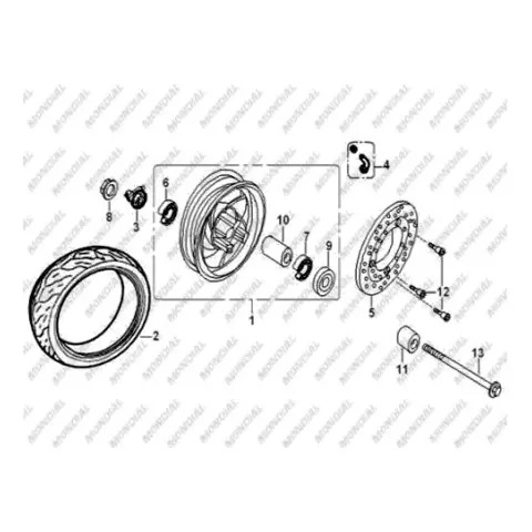 Mondial 150 ZC Rulman 6301-RS – 2. fotoğraf