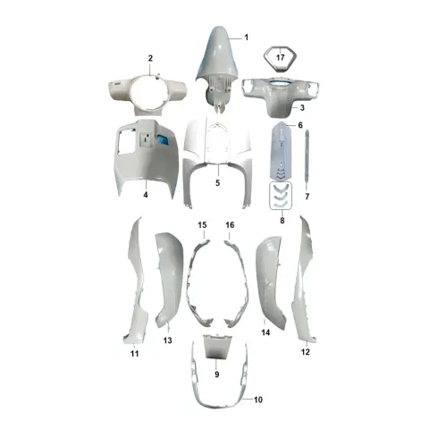Mondial 50 Exon Sele Altı Yan Grenaj Sol (Beyaz)