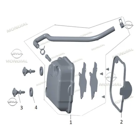 Mondial Fury 110İ Külbütör Kapak Contası