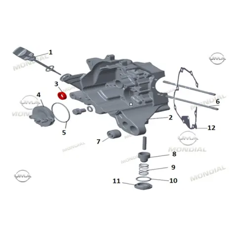 Mondial Fury 110İ Krank Kutusu Sağ
