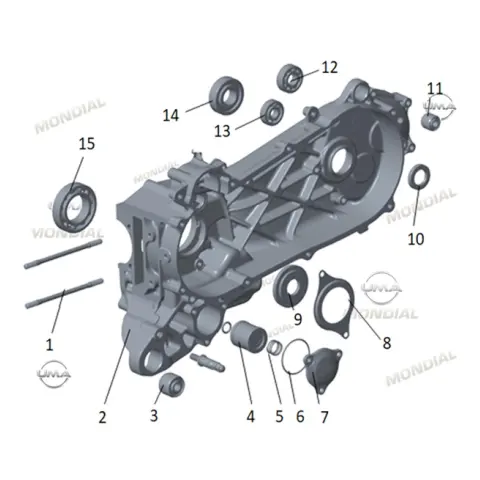 Mondial Fury 110İ Krank Kutusu Sol