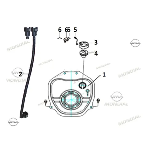 Mondial Fury 110İ Benzin Deposu