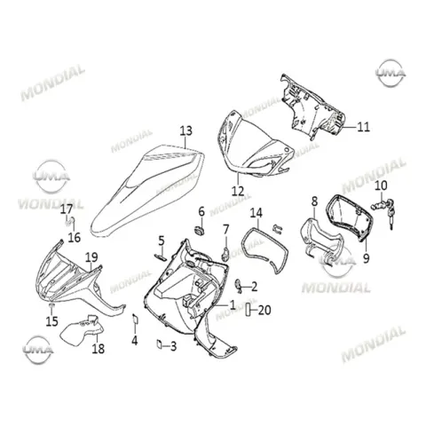 Mondial Fury 110İ Kilometre Tablası