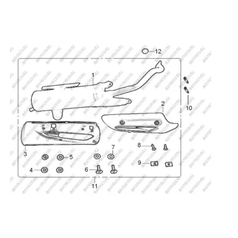 Mondial Turismo 50İ Egzoz Boğaz Somunu (M6X1)