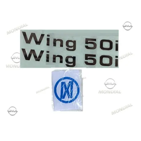 Mondial Wing 50 İ E5 Etiket Seti Komple