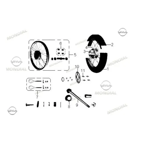 Mondial 100 Masti-X Dış Lastik (2.50-18) (Tube) – 1. fotoğraf