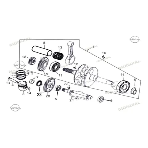 Mondial 125 Drift L Rulman 63/28-Rsi