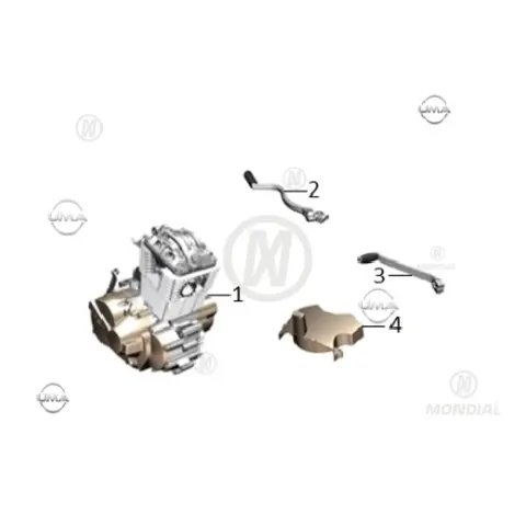 Mondial 125 Drift L CBS (E5) Motor Komple – 3. fotoğraf