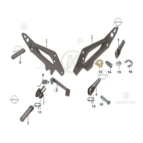 Mondial 125 Drift L E5+ Basamak Bağlantı Braketi Sol – 3. fotoğraf