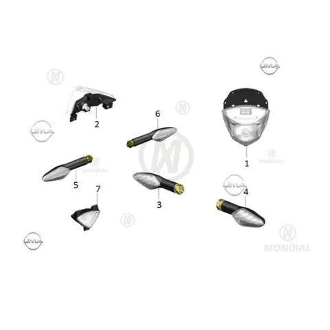 Mondial 125 Drift L (2021) Ön Sağ Sinyal Komple
