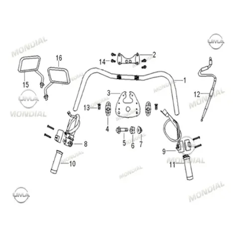 Mondial 125 MG Sport Civata M8X1.25X35 (Din 912) – 3. fotoğraf