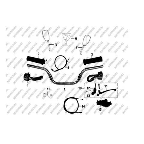 Mondial 125 MG Sport Sağ Ayna – 3. fotoğraf