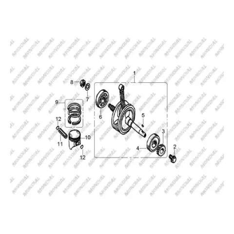 Mondial 125 MG Sport (2013) Çelik Rondela (19X26X1) – 3. fotoğraf