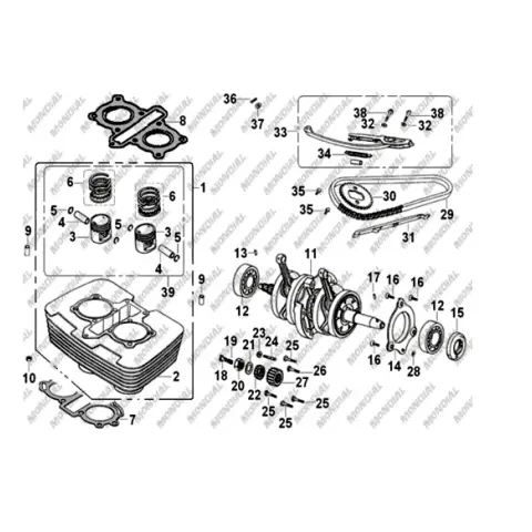 Mondial 125 MH Drift Somun M6X1 – 3. fotoğraf
