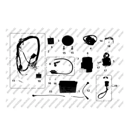 Mondial 125 UAG (Agk) Civata M5X0.8X18 (Din 933)