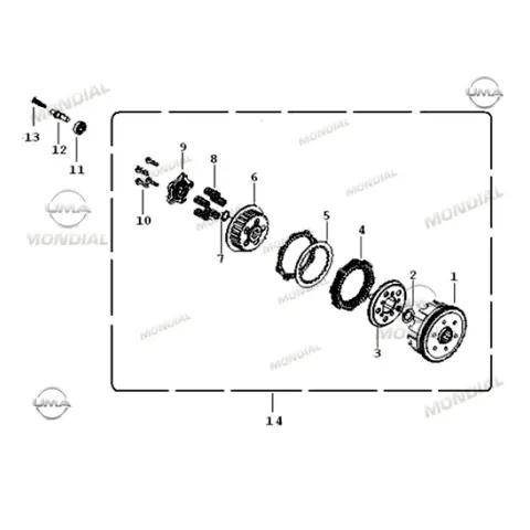 Mondial 150 KT Debriyaj Tası Ve Dişlisi – 2. fotoğraf