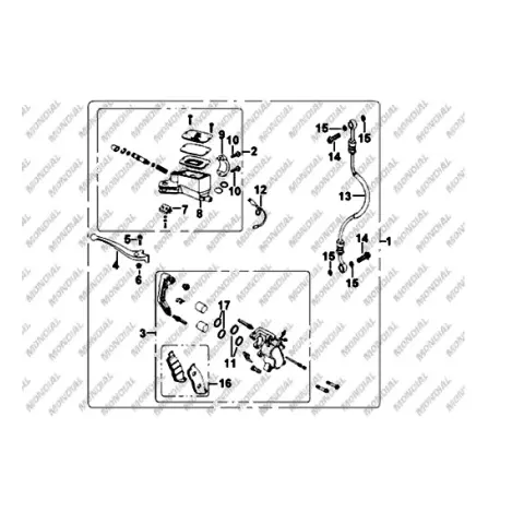 Mondial 150 MCX Roadracerx Kilitli Somun M6X1