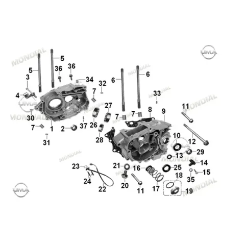 Mondial 150 MH Drift Civata M8X1.25X122 (Saplama) – 1. fotoğraf