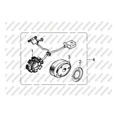 Mondial 180 Z-One S (2016) Alternator Komple