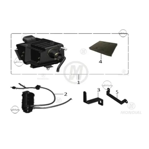 Mondial KD 125 F İkincil Hava Filtresi Komple – 2. fotoğraf