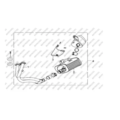 Mondial SD 650-T Egzoz Dekoratif Kapak