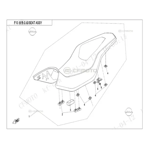 Mondial SD 650-T Sele Destek Braketi – 1. fotoğraf