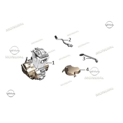Mondial Vulture 125 İ E5 (2023) Marş Pedalı