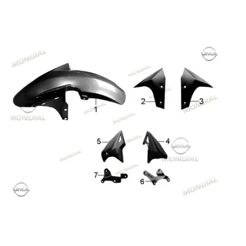 Mondial Z-One İ (2020) Ön Panel Sağ (Beyaz)