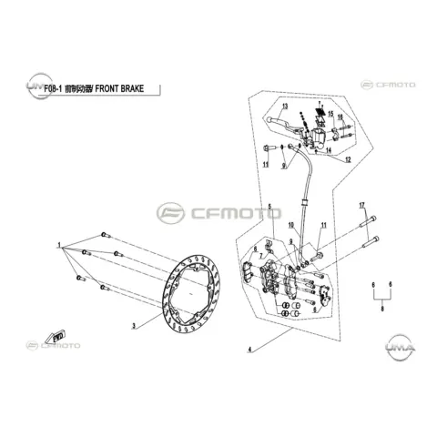 CFMoto CF250-12H (250CL-C) E5+ Civata – 3. fotoğraf