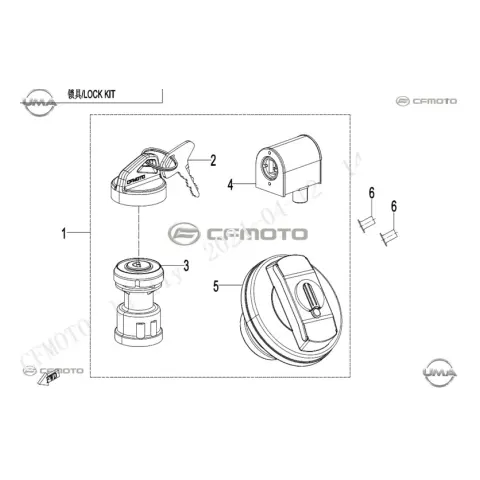 CFMoto Uforce 600 (CF600UTR) T1B (2026) Benzin Depo Kapağı – 3. fotoğraf