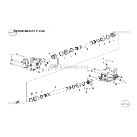 CFMoto CF650ATR-L (C6 Pro) (T3B) Ön Saft Mili