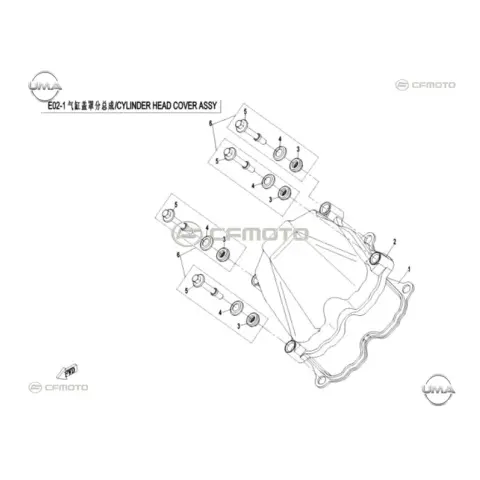 CFMoto CF550 6L (AU) Civata – 3. fotoğraf