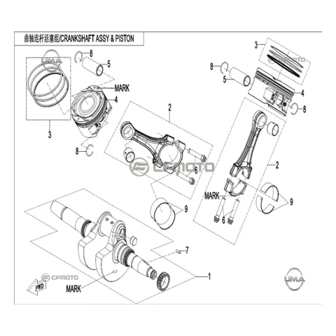 CFMoto CF550 6L (AU) Piston Pimi – 3. fotoğraf