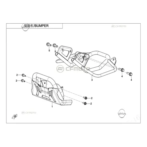 CFMoto CF110AY10 Ön Tampon